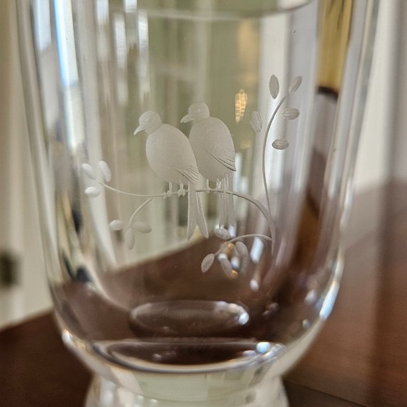 Orrefors Lovebirds vase - Picture 2 of 6